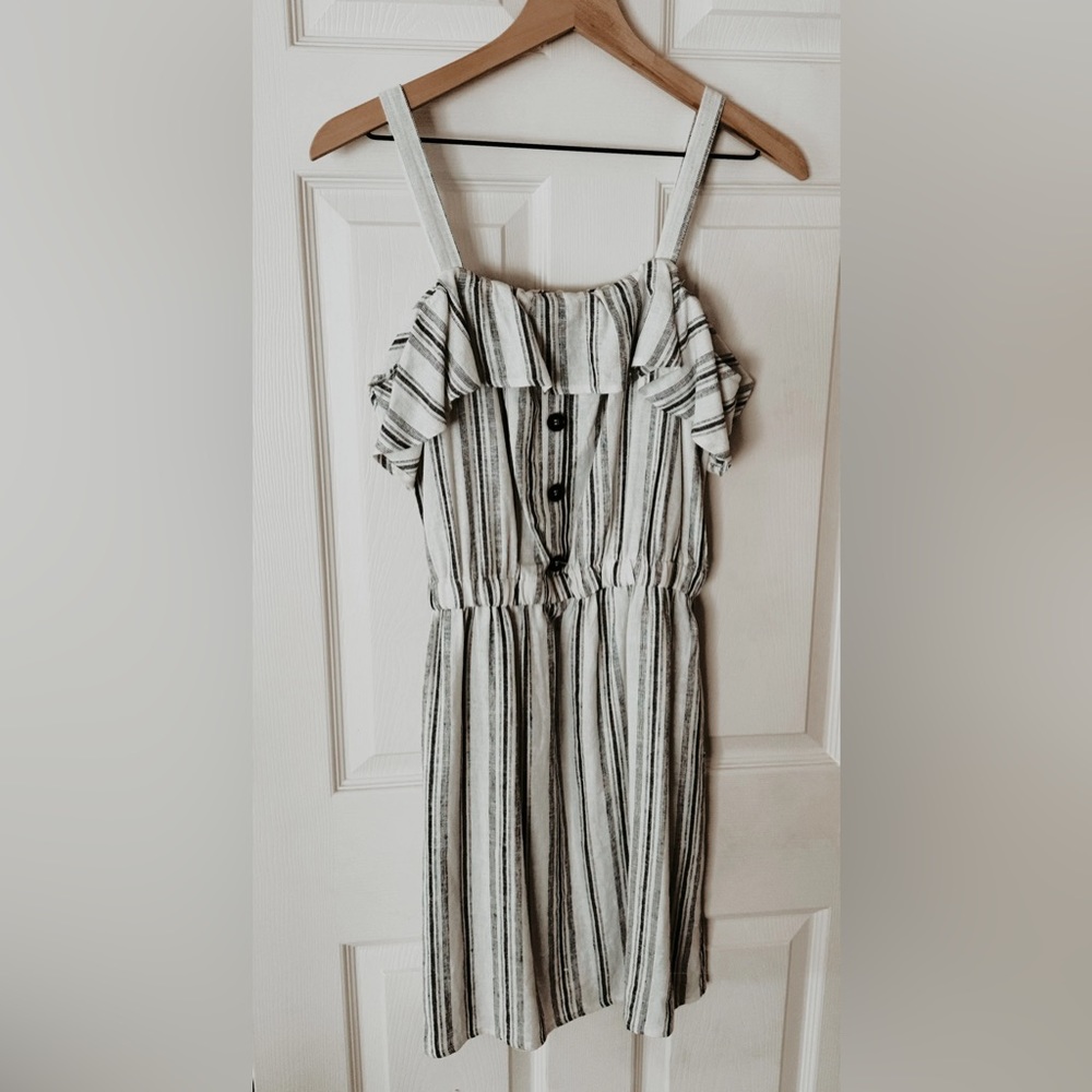 Linen Striped Dress